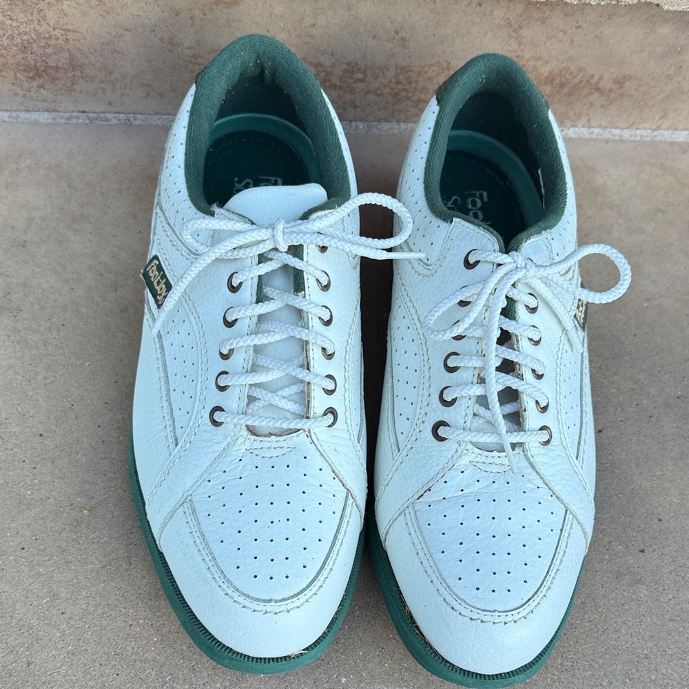 Footjoy White and Green Women’s Golf Shoes